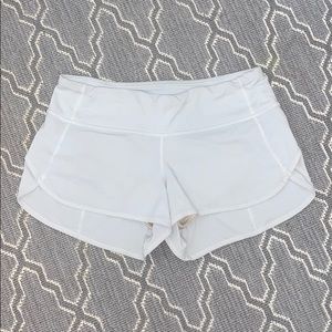 White lulu lemon shorts!